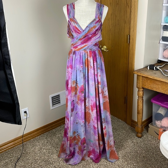 Fame & Partners multi color Evening Gown - Picture 1 of 3